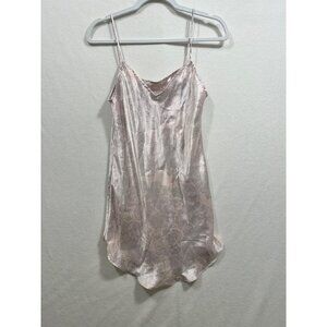 Vintage BODY DRAMA Pink Patterned Cami Slip Dress